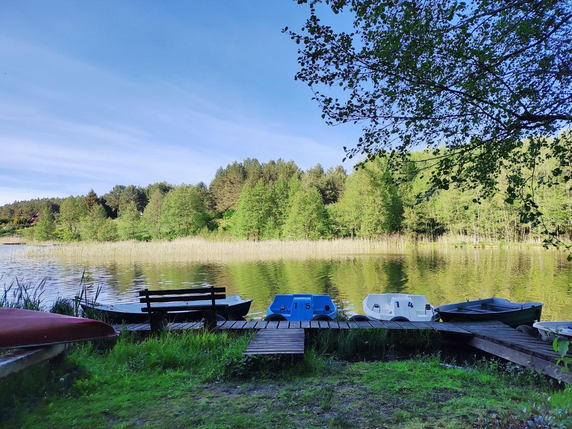 Domek U Rybaka Na Mazurach Z Basenem Guzowy Piec Exterior foto